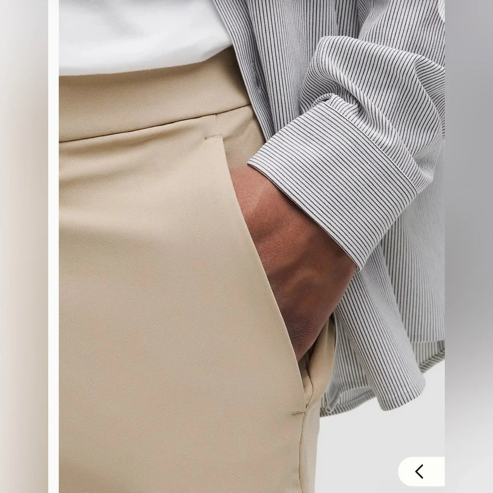 LULULEMON SLIM-FIT TROUSER SIZE 36 WARPSTREME.